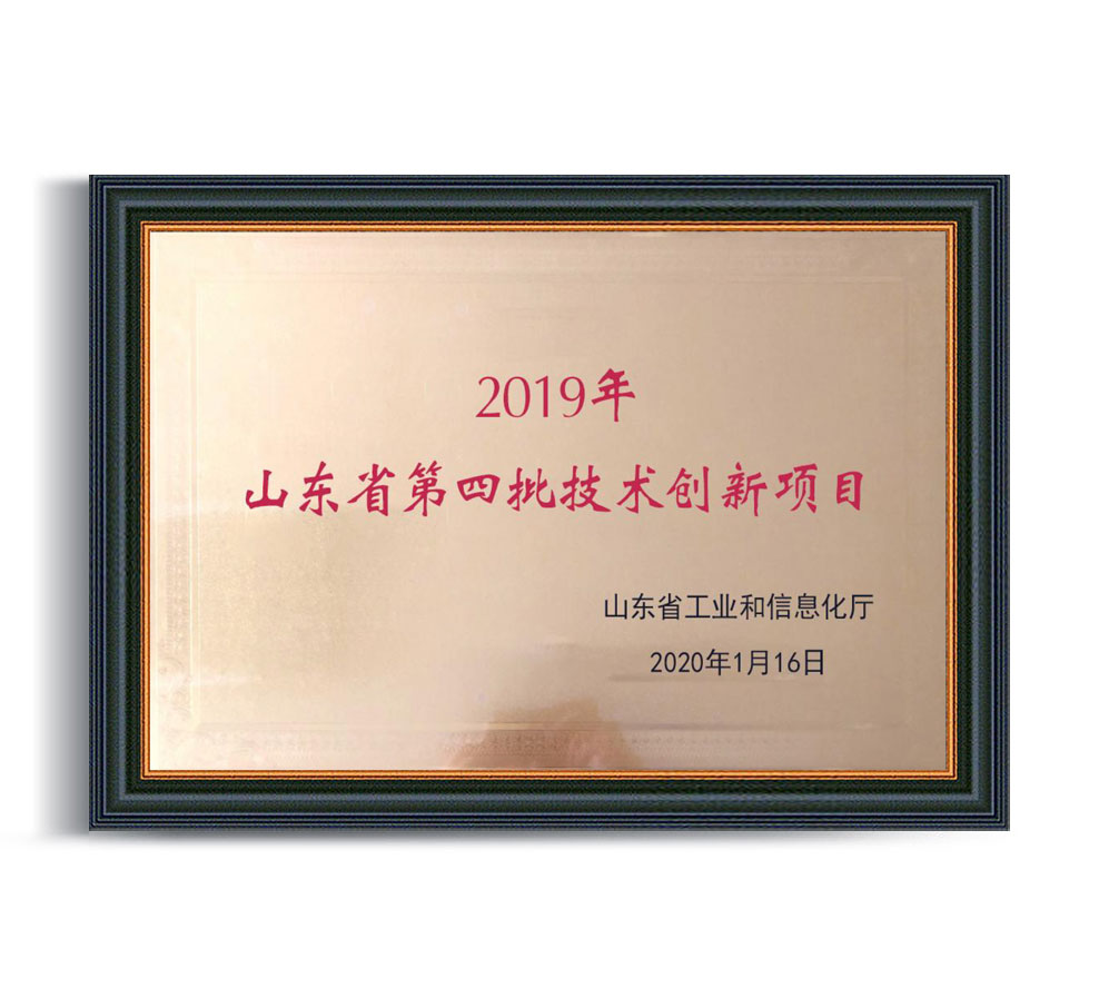 2019年 山東省第四批技術(shù)創(chuàng  )新項目